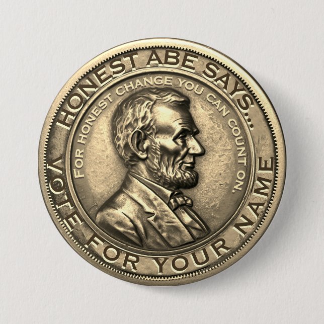 Campaign Template Fun Memorable 3 Inch Round Button (Front)