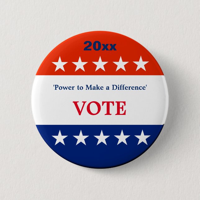 Campaigning - Customizable Button (Front)