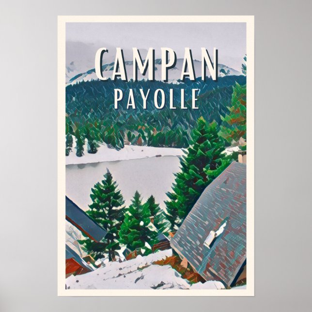 Campan Payolle Station de ski Poster (Front)