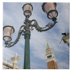 Campanile in the Piazza San Marco Venice Italy Tile