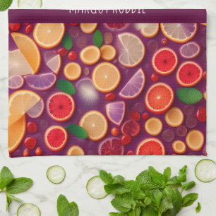 Campari Soda Colorful Pattern Kitchen Towel
