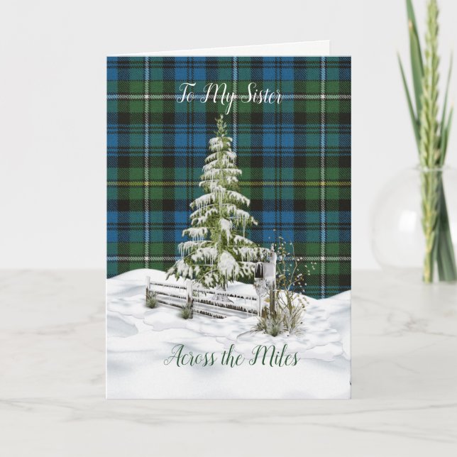 Campbell Argyle Ancient Sister Christmas Holiday Card (Front)