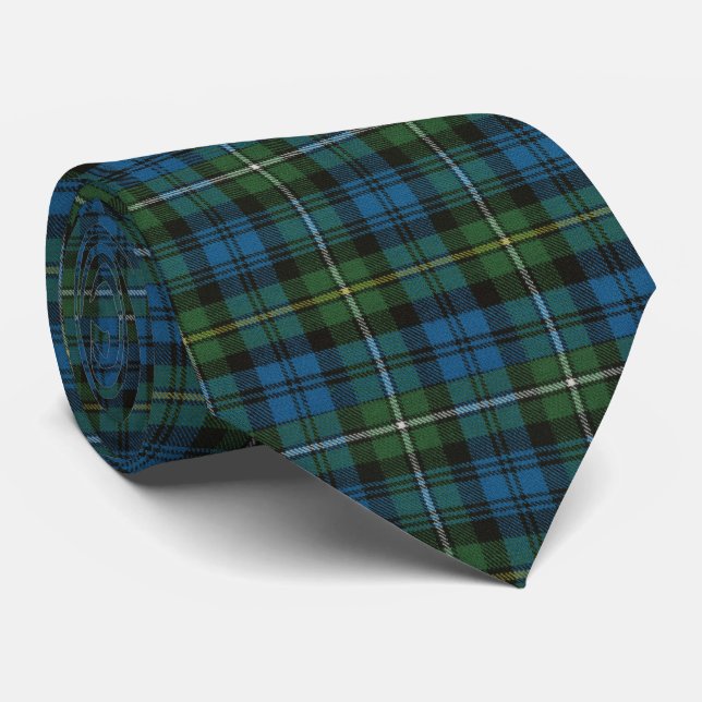 Campbell Argyll Ancient Scottish Clan Tartan Tie (Rolled)