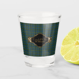 Campbell Argyll Original Scottish Clan Tartan Shot Glass