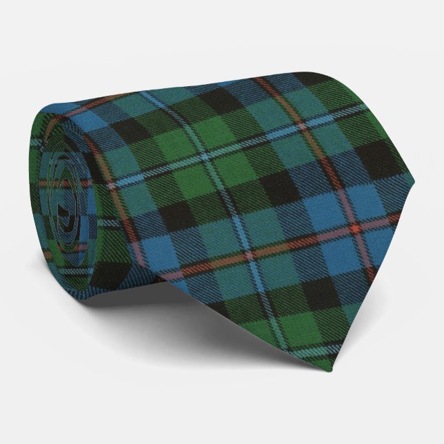 Campbell Cawdor Ancient Scottish Clan Tartan Tie (Rolled)