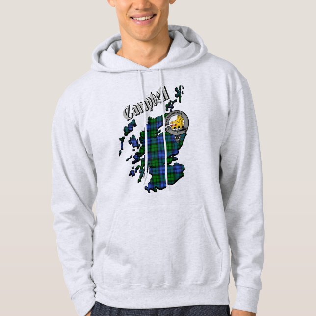 Campbell Clan Badge Sweat - shirt à capuche adulte (Devant)