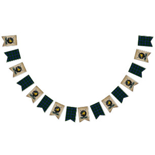 Campbell Clan Badge & Tartan Bunting Flags