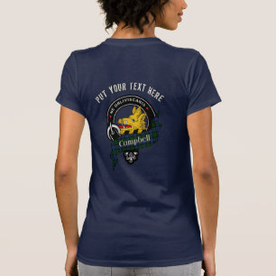 Campbell Clan Badge & Tartan Personalized T-Shirt