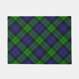Campbell Clan Tartan Plaid Black Watch Doormat