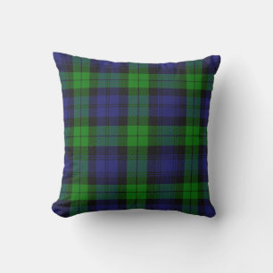 Campbell Clan Tartan Plaid Black Watch Throw Pillow