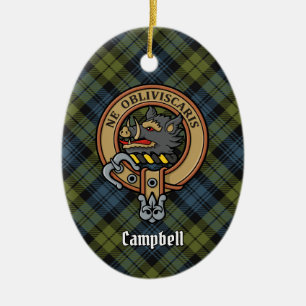 Campbell Crest Ceramic Ornament