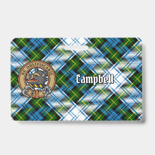 Campbell Crest over Dress Tartan Badge