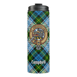 Campbell Crest over Dress Tartan Thermal Tumbler