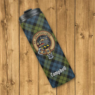 Campbell Crest over Tartan Thermal Tumbler
