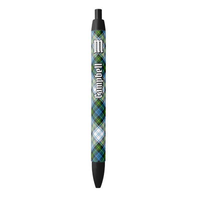 Campbell Dress Tartan Black Ink Pen (Front Vertical)