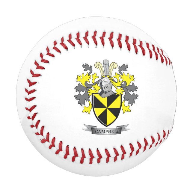 Campbell Family Crest Coat of Arms Baseball (Front Left)