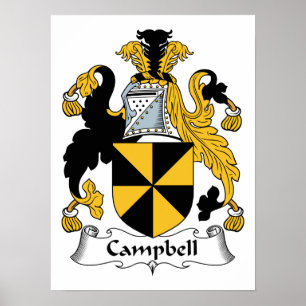 Campbell Family Crest Poster