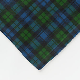 Campbell Family Tartan Plaid Pattern Fleece Blanket