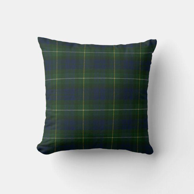 Campbell Louden Modern Original Scottish Tartan Throw Pillow (Front)