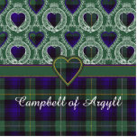 Campbell of Argyll clan Plaid Scottish tartan Photo Sculpture Button<br><div class="desc">A lovely design based on the real Scottish tartan</div>
