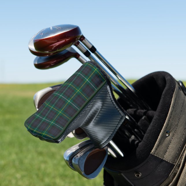 Campbell of Argyll Modern Tartan Plaid Pattern Golf Head Cover (In Situ)