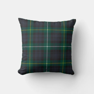 Campbell of Argyll Modern Tartan Plaid Pattern Throw Pillow