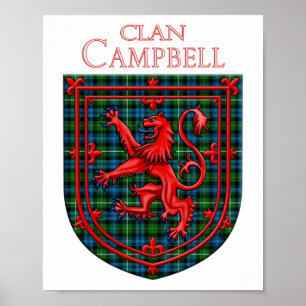 Campbell of Argyll Tartan Scottish Plaid Poster
