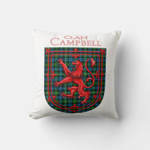 Campbell of Argyll Tartan Scottish Plaid Throw Pillow