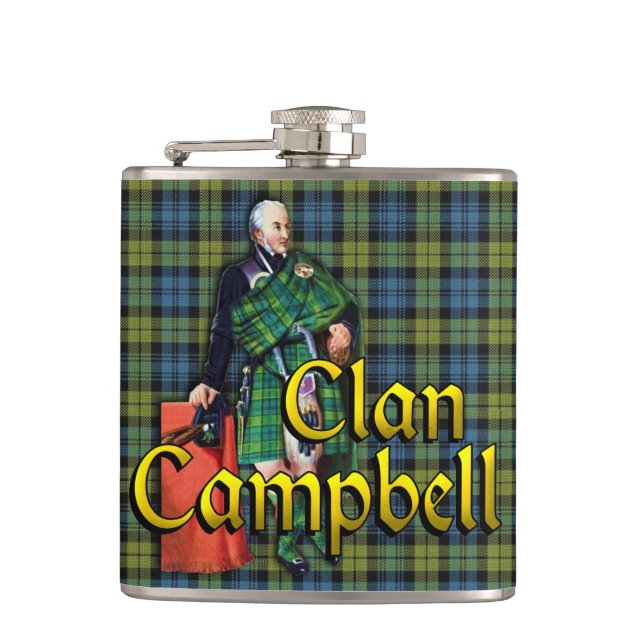 Campbell Old Scotland Hip Flask (Front)