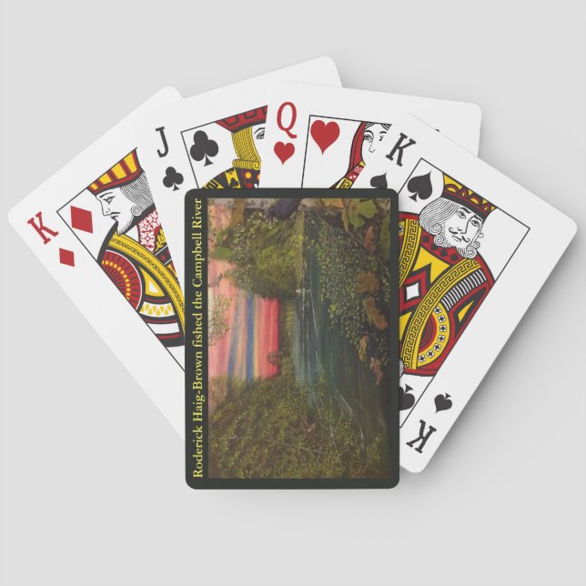 Campbell River Fishing Playing Cards. Playing Cards (Back)
