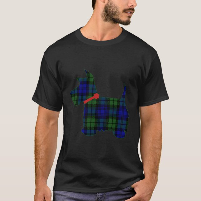 Campbell Scottie Dog Scottish Terrier Black Watch  T-Shirt (Front)