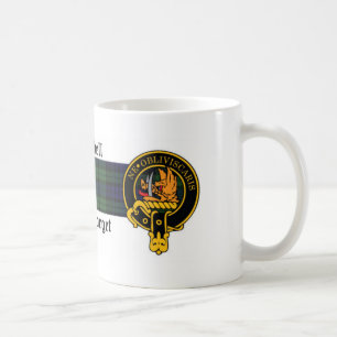 Campbell Scottish crest and Tartan mug