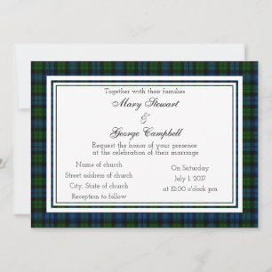 Campbell Scottish Faire-part de mariage