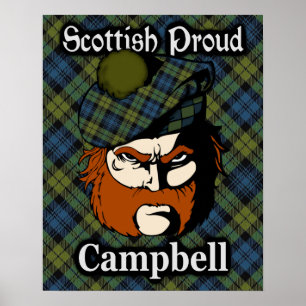 Campbell Scottish Tartan Poster