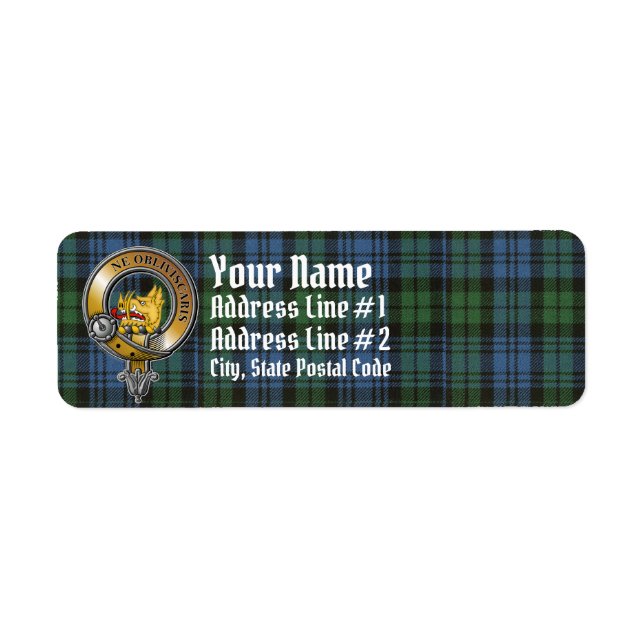 Campbell Tartan & Badge (Devant)