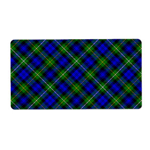 Campbell tartan bleu vert plaid