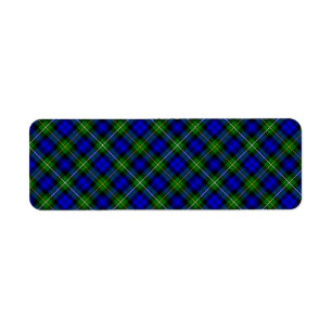 Campbell tartan bleu vert plaid