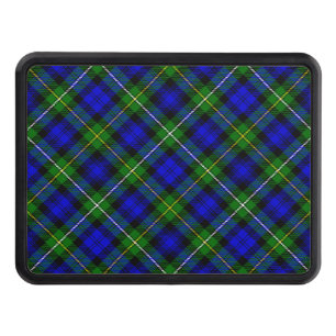 Campbell tartan blue green plaid trailer hitch cover
