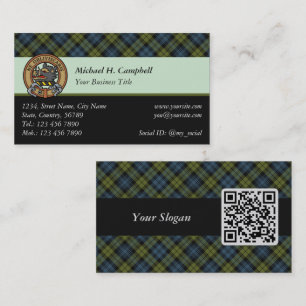 Campbell Tartan Carte de visite