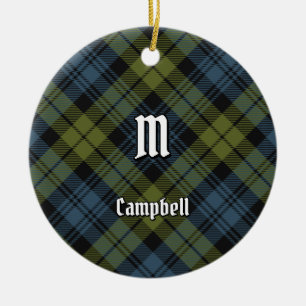 Campbell Tartan Ceramic Ornament