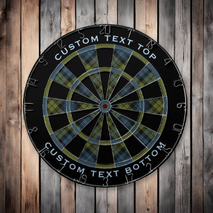 Campbell Tartan Dart Board