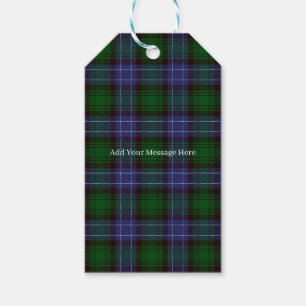 Campbell Tartan Green Plaid Gift Tags