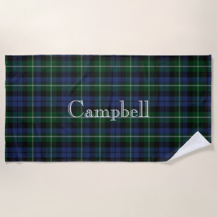 Campbell Tartan Plaid Beach Towel
