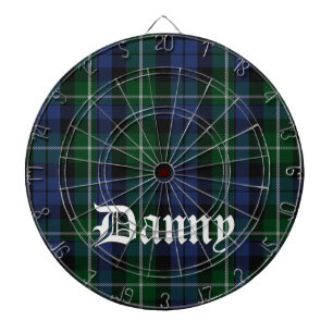 Campbell Tartan Plaid Custom Dart Board