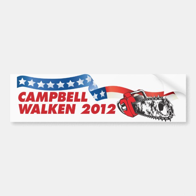 Campbell/Walken 2012 Bumper Sticker (Front)