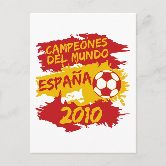 Campeones del Mundo 2010 Postcard (Front)