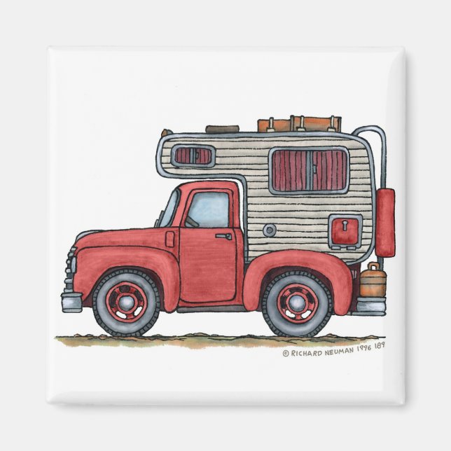 Camper Camper Camper Camper RV Magnets (Devant)