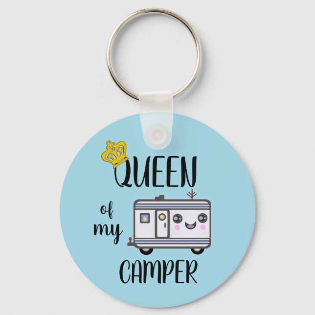Camper Camping Funny RVing Lifestyle Keychain (Front)