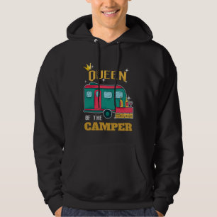 Camper  Camping Queen Themed Apparel Hoodie