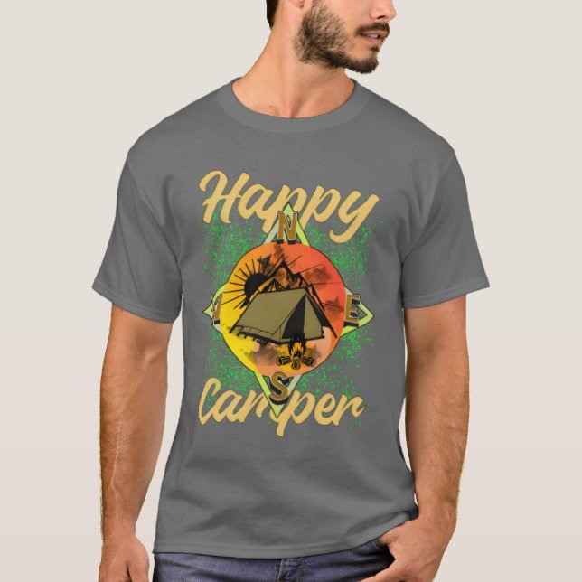 Camper Camping vintage T-Shirt (Front)
